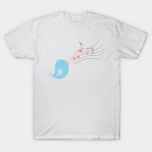 Bird singing love song T-Shirt